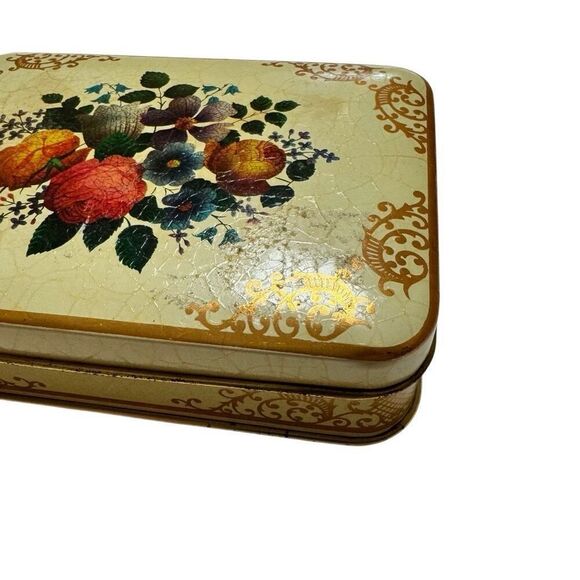Vintage English Bath Cubes Set of 6 NEW in a Tin - Picture 2 of 6